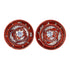 Set of 2 Jaipur Blue Pottery Bowls – Handcrafted Red Floral Decorative Bowls (6" & 4")