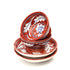 Set of 2 Jaipur Blue Pottery Bowls – Handcrafted Red Floral Decorative Bowls (6" & 4")