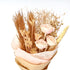 Handmade Dried Flower Bouquet with Pink Shola Flowers – Rustic Kraft Paper Wrap for Sustainable Home Decor & Thoughtful Gifting