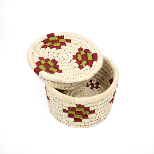 Handcrafted Sabai Grass Storage Box with Lid