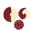 Handcrafted Sabai Grass Wall Décor Plates – Set of 3 (Maroon & Beige)