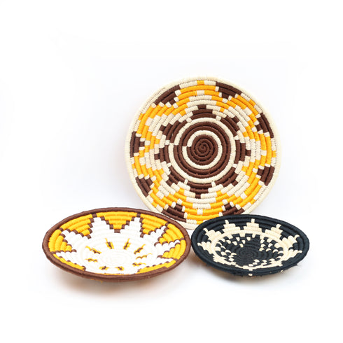 Handcrafted Sabai Grass Wall Decor Plate – Set of 3