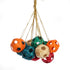 Multi Colour Sphere Shaped Premium Handmade Bamboo Hanging Ornament - Festive Decor Item
