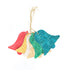 Multi Colour Bell Shaped Bamboo hanging ornament - Festive Decor Item