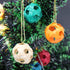 Multi Colour Sphere Shaped Premium Handmade Bamboo Hanging Ornament - Festive Decor Item