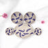 Indigo Leaf Motif Serving Set – Jaipur Blue Pottery Elegance for Everyday Charm
