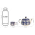 Indigo colour Mugal Teapot Cup set (1 Kettle and 6 cups)