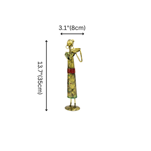 Iron Tribal Women Showpiece