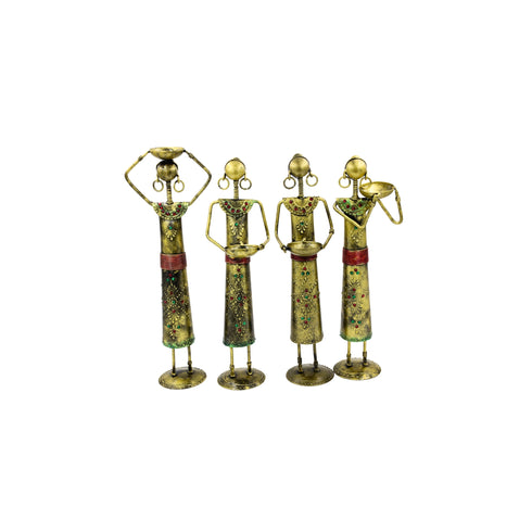 Iron Tribal Women Showpiece