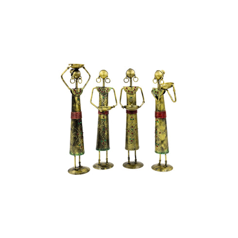Iron Tribal Women Showpiece