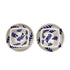 Jaipur Blue Pottery Bowl & Plate Set – Indigo Leaf Design