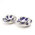 Jaipur Blue Pottery Bowl & Plate Set – Indigo Leaf Design