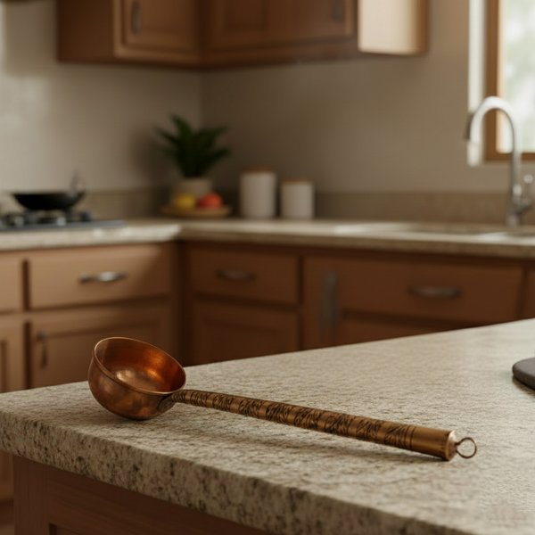 Kashmiri Copper Serving Spoon