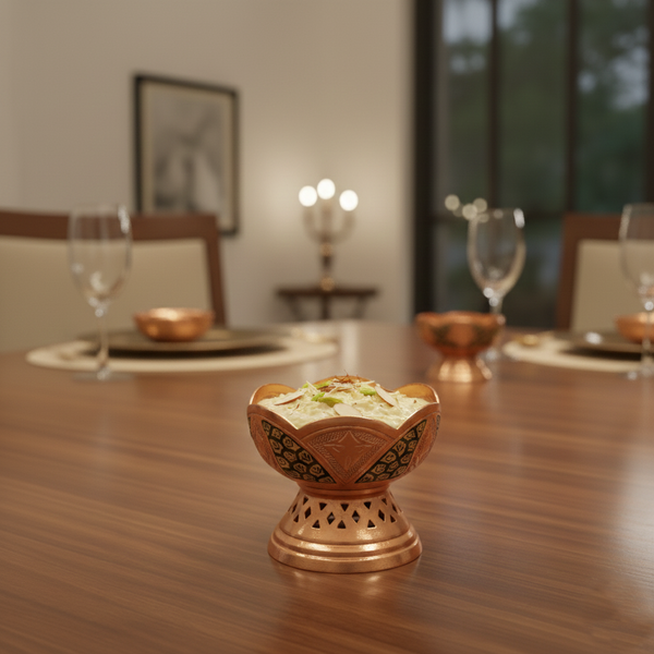 Kashmiri Copperware dessert bowl