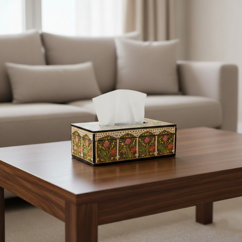 Kashmiri Papier Mache Tissue Box