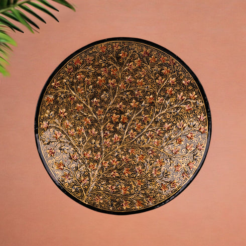 Kashmiri Papier Mache Decorative Plate