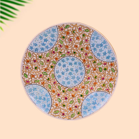 Kashmiri Papier Mache Decorative Plate