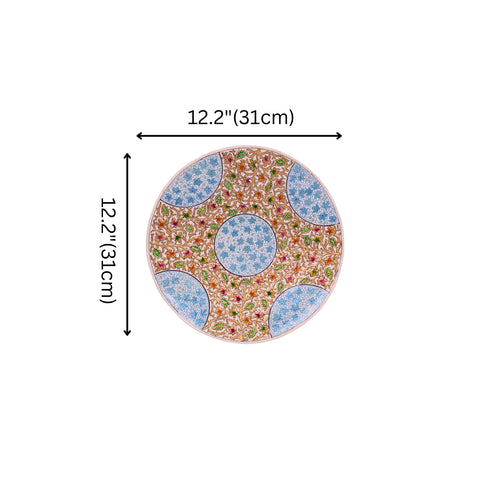Kashmiri Papier Mache Decorative Plate