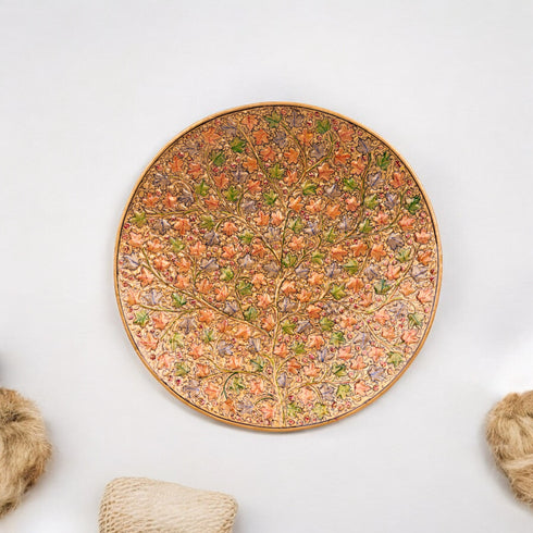 Kashmiri Papier Mache Decorative Plate