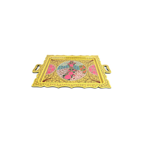 Kashmiri Papier Mache Rectangle Tray