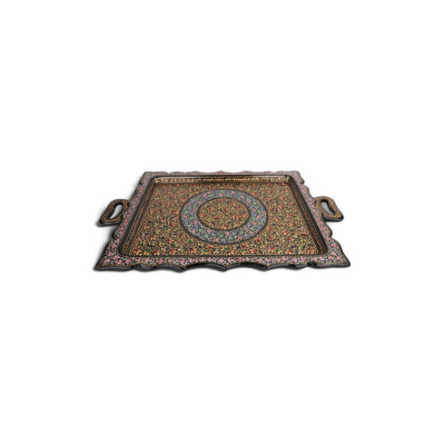 Kashmiri Papier Mache Rectangle Tray