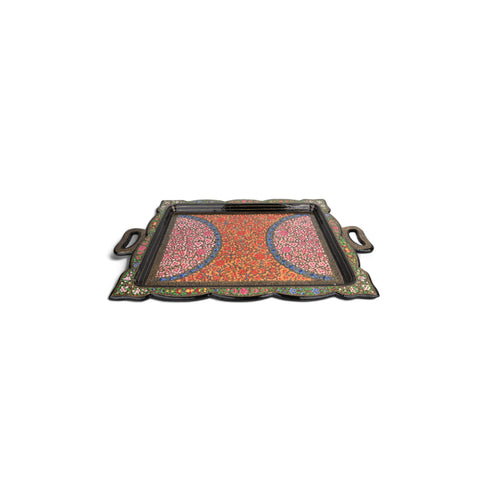 Kashmiri Papier Mache Rectangle Tray
