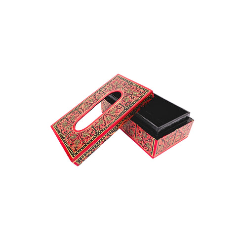 Kashmiri Papier Mache Tissue Box