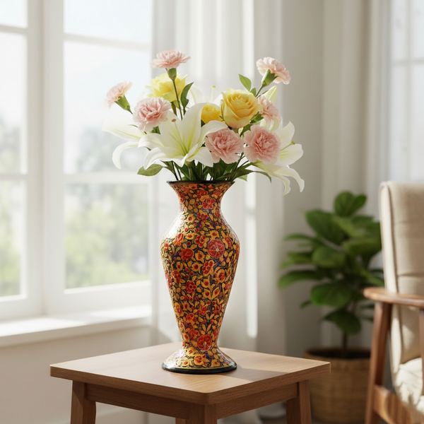 Kashmiri Papier Mache Flower Vase