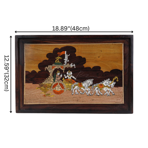 Krishna and Arjun Wall Decor