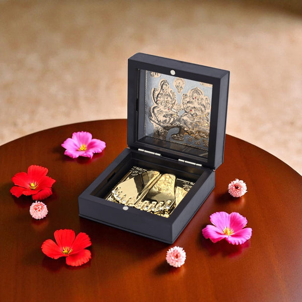 Lakshmi & Ganesha Charan Paduka box