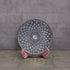 Large Bidri Art Decorative Plate - Silver & Gold inlay work