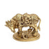 Large Brass Handcrafted Kamdhenu Cow and Calf