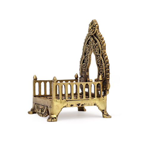 Large Majestic Brass Simhasana