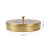 Large Twin Peacock Brass Spice Box