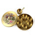 Large Twin Peacock Brass Spice Box