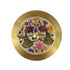 Large Twin Peacock Brass Spice Box