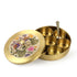 Large Twin Peacock Brass Spice Box