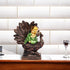 Laughing Buddha on a Peacock Showpiece for Home Décor