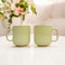 Lemon Yellow coloured Ceramic Cup set (Set of 2)