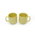 Lemon Yellow coloured Ceramic Cup set (Set of 2)
