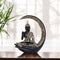 Lord Buddha Crescent Showpiece for Home Décor