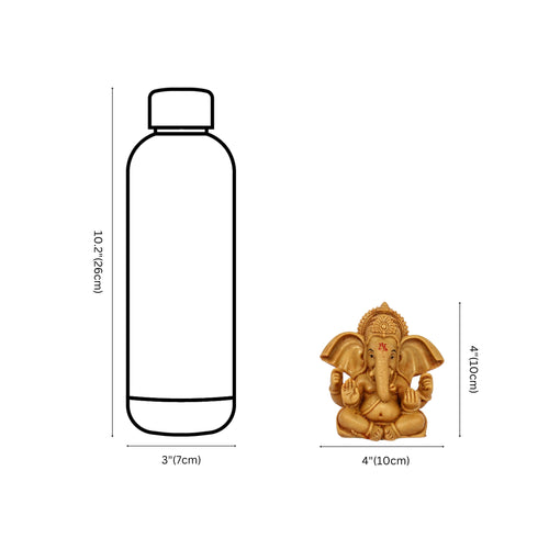 Lord Ganesha Showpiece for Home Décor—Light Brown