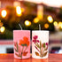 Lotus and Rose Scented Eco-friendly Soy Wax Pillar Candles-Set of 2
