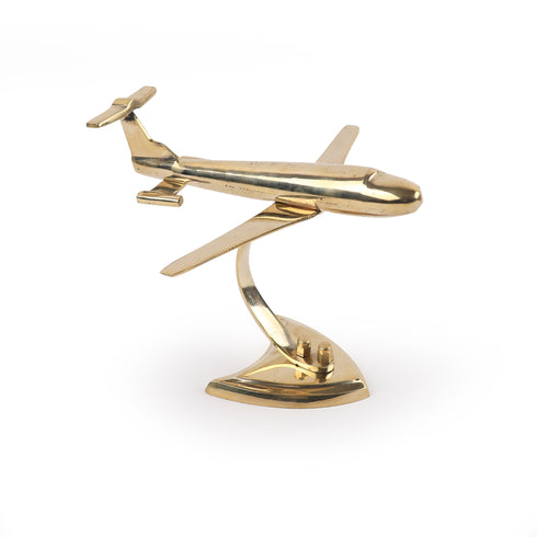 Handcrafted Brass Aeroplane Showpiece