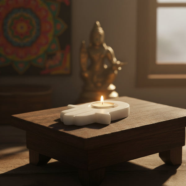 Marble T-Light Candle Holder