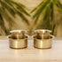 Matte finish Brass Dabara-Tumbler Combo