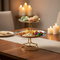 Metallic Two-Tier Serving Stand