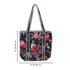 Midnight Paradise Quilted Tote Bag - Hand Block Print