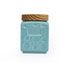 Mini Ceramic Jar with wooden Lid (Set of 3)