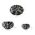 Modern Black & White Blue Pottery Bowl & Plate Set – Handcrafted Jaipur Art